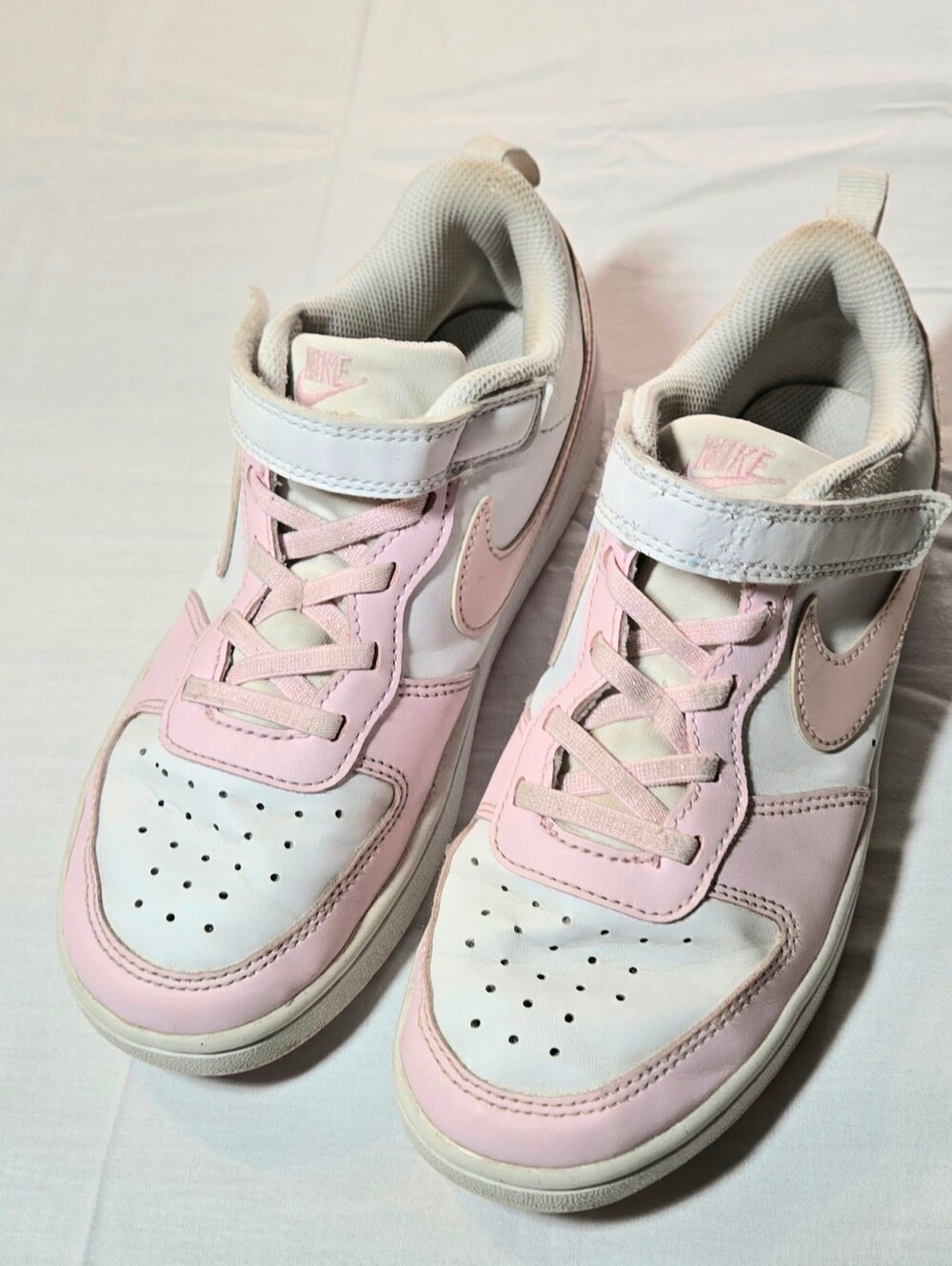 Nike Court Borough Low Recraft Pink White Youth 3Y Sneakers